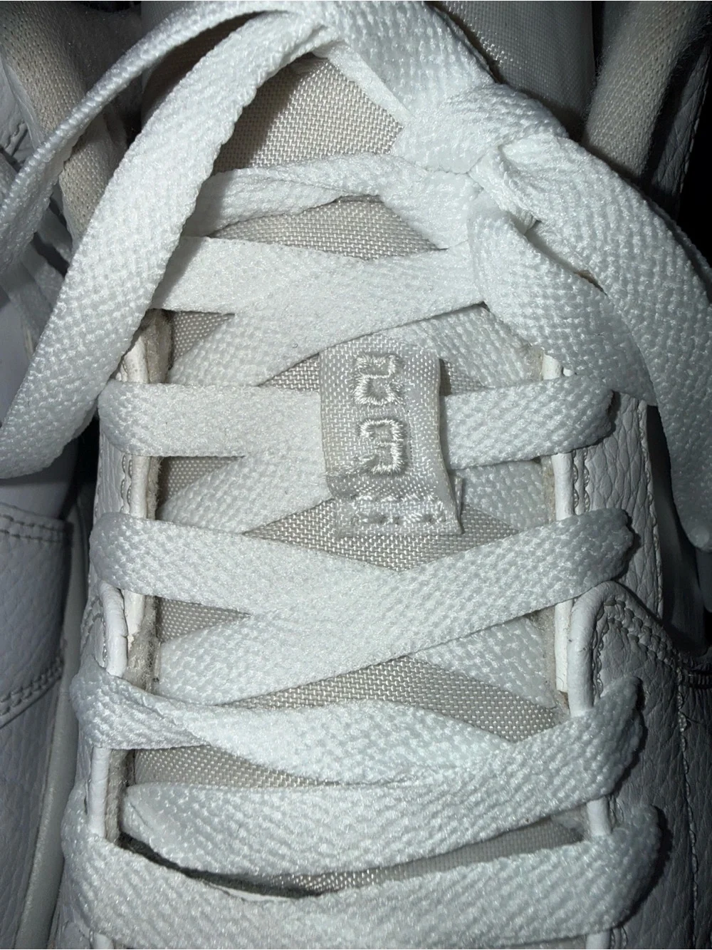Size 12 Men’s Air Jordan 1 Low with Triple White Colorway